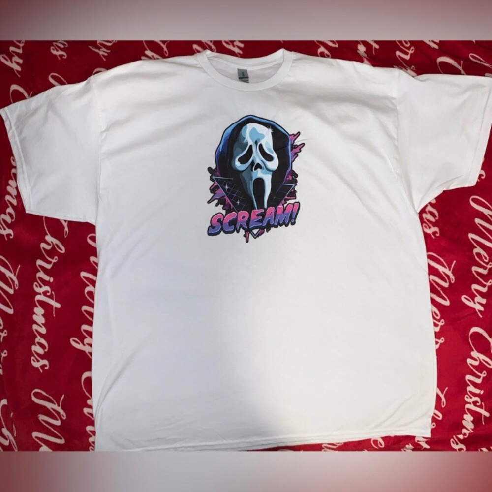Custom Made Ghostface White Tee👻